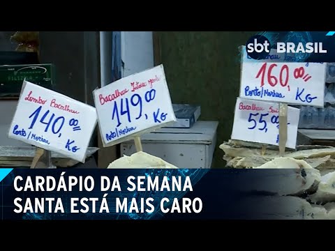 Preços da semana santa estão mais caros | SBT Brasil (16/03/24)