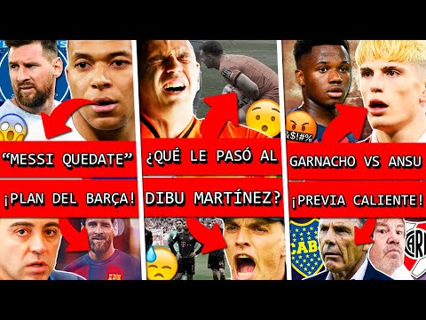 MBAPPE le pidió a MESSI que RENUEVE con PSG ¡Y esto hizo BARÇA!+ DIBU lesionado?+ GARNACHO vs ANSU