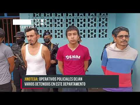 Policía Nacional en Jinotega capturó a 15 delincuentes - Nicaragua