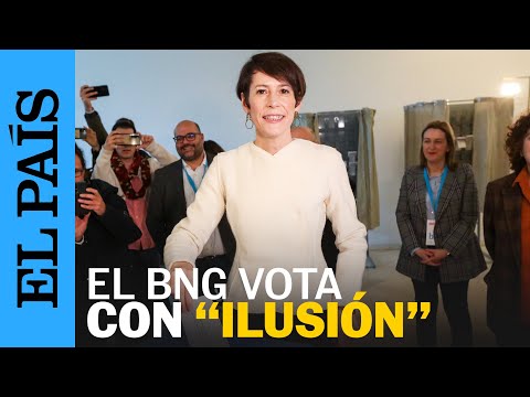 ELECCIONES GALICIA | Ana Pontón (BNG), tras votar: Hoy Galicia puede hacer historia | EL PAÍS