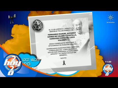 Club América y varios famosos dan el último adiós a Manuel 'El Loco' Valdés por redes sociales | Hoy