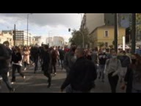 Greek police break up protests amid restrictions