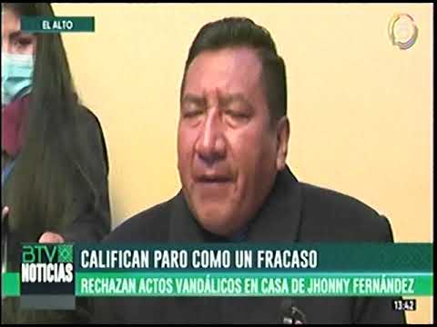 08082022 FREDDY MAMANI RECHZA ACTOS VANDALICOS EN LA CASA DE JHONNY FERNANDEZ BOLIVIA TV