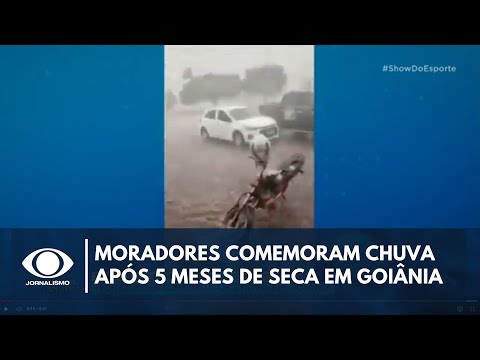 Goiânia registra chuva após 5 meses de seca