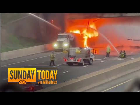 I-95 northbound lanes reopen after fiery tanker crash