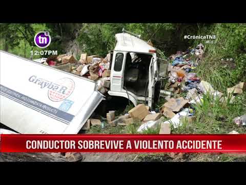 Estelí: Fallas en los frenos de un vehículo de carga provoca accidente - Nicaragua