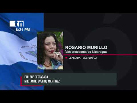 Vicepresidenta de Nicaragua: «Fallece destacada artista y militante sandinista»