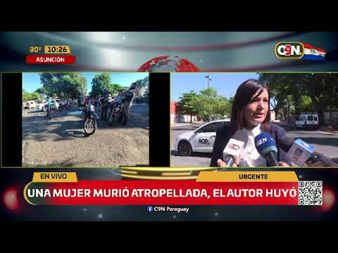 Asunción: Mujer murió atropellada, el autor huyó