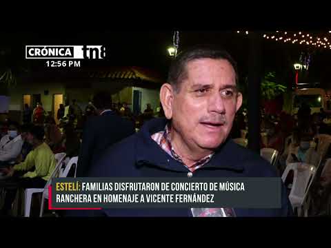 Estelí realiza concierto en homenaje al charro de México Vicente Fernández - Nicaragua
