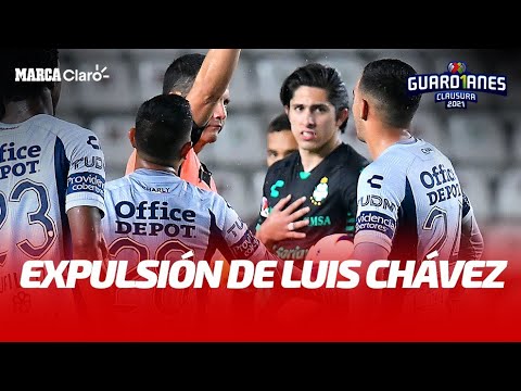 Expulsión de Luis Chávez | Pachuca 0-0 Santos en vivo | Liga MX | Clausura 2021 | Jornada 16