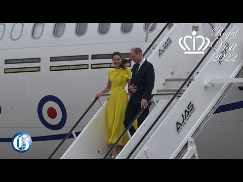British Royals arrive in Jamaica to pomp and protest