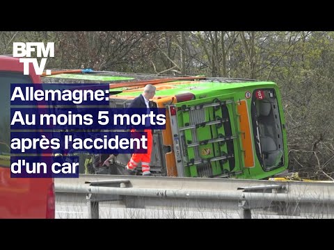 Allemagne: au moins cinq personnes sont mortes dans l'accident d'un car sur une autoroute