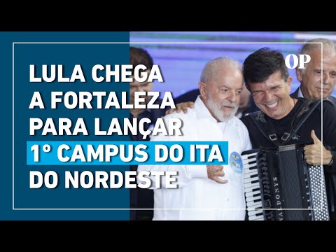 Lula chega a Fortaleza para lançar primeiro campus do ITA do Nordeste