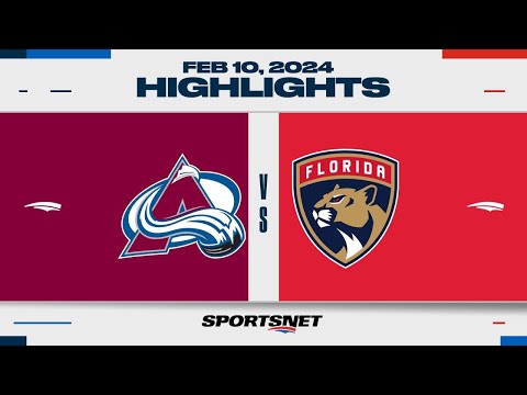 NHL Highlights | Avalanche vs. Panthers  - February 10, 2024