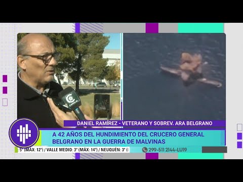 Cipolletti: en PRIMERA PERSONA, a 42 años del hundimiento del General Belgrano