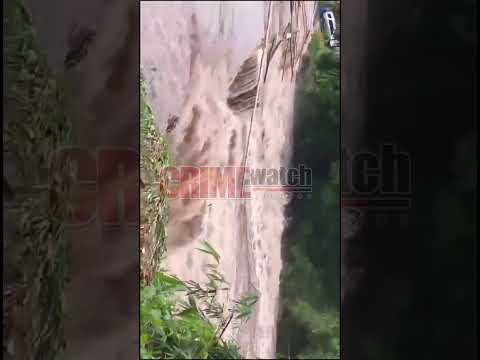 Ongoing flooding across southern parts of Grenada.