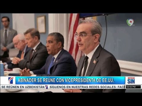 Presidente Luis Abinader se reúne con Vicepresidenta de EEUU/Primera Emisión SIN