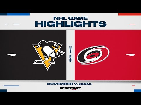 NHL Highlights | Penguins vs. Hurricanes - November 7, 2024