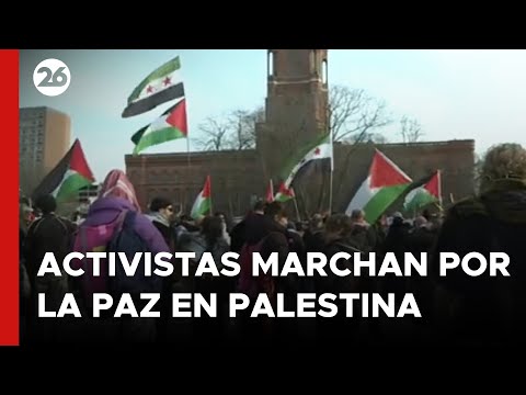 ALEMANIA - EN VIVO | Activistas marchan por la paz en Palestina