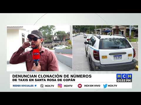 Taxistas piden “mano dura” contra unidades que usan “números clonados” en Santa Rosa de Copán