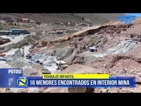 Se encontró a 16 menores trabajando al interior de una mina