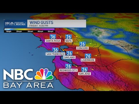 Bay Area forecast: Sea level rise and impacts into 2100 and how much wind Friday