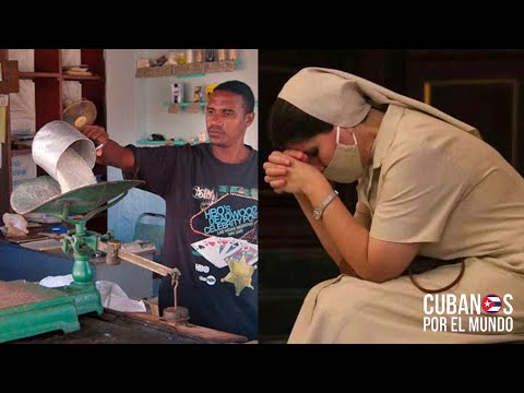 Religiosa cubana Nadieska Almeida alzó la voz contra el bodeguero que le roba en peso de la comida