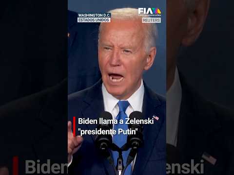 El presidente de #EU, #JoeBiden, invito a hablar a Zelenski pero lo presento como “Putin”