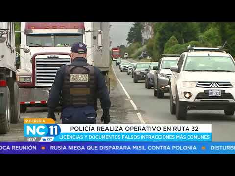 Policía organiza operativos en la Ruta 32 contra la delincuencia