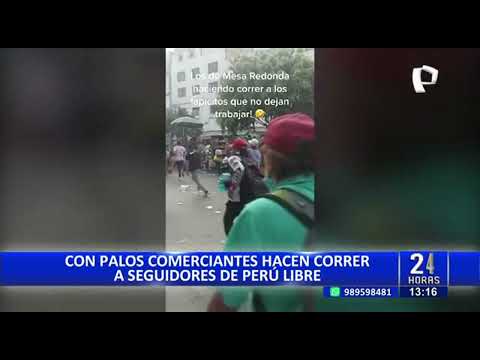 Comerciantes de Mesa Redonda ahuyentan a manifestantes: ¡dejen trabajar!