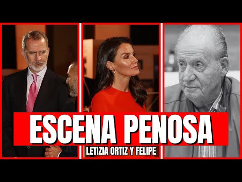 ENCONTRONAZO y ESCENA PENOSA de Letizia Ortiz y Juan Carlos por Felipe