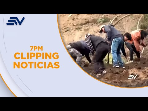 Familiares de desaparecidos en deslave de Alausí los buscan entre escombros | Televistazo | Ecuavisa