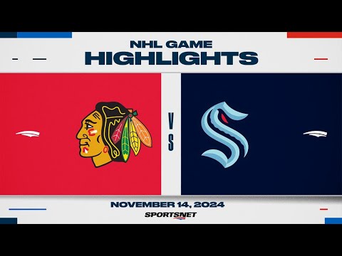 NHL Highlights | Blackhawks vs. Kraken - November 14, 2024