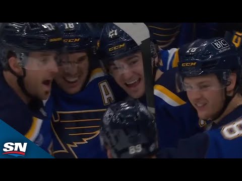 Blues Jimmy Snuggerud Taps In Loose Puck For First Career NHL goal