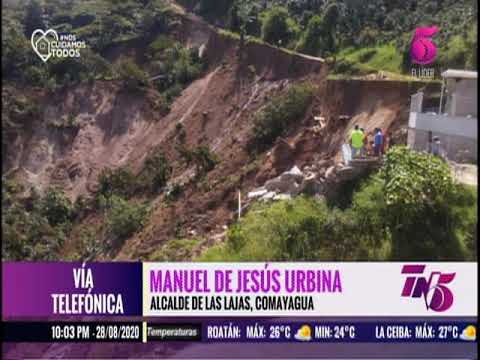 Cerro se derrumba y deja incomunicado a municipio de Comayagua
