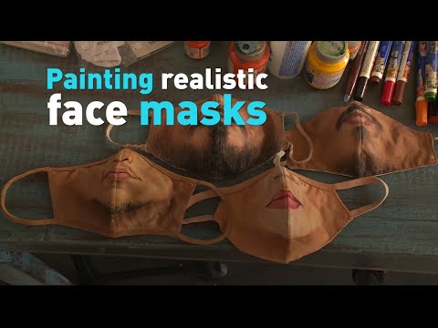 Painting realistic face masks