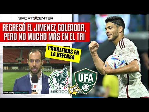 MÉXICO vs UZBEKISTÁN. DOBLETE de Raúl Jiménez, lo rescatable en el empate del TRI | SportsCenter