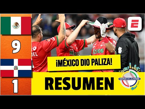 MÉXICO APALEÓ a REPÚBLICA DOMINICANA al ganar 9 a 1. Logró PRIMER TRIUNFO en SDC | Serie del Caribe