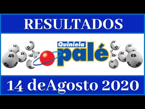 Resultados de la Loteria Quiniela Pale de hoy 14 de Agosto del 2020