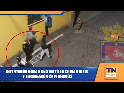 Intentaron robar una moto en Ciudad Vieja y terminaron capturados