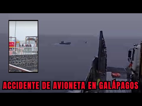 Avioneta cae al mar en Galápagos