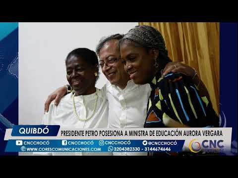 Posesionan en Quibdó a la primera Ministra de Educación afrocolombiana