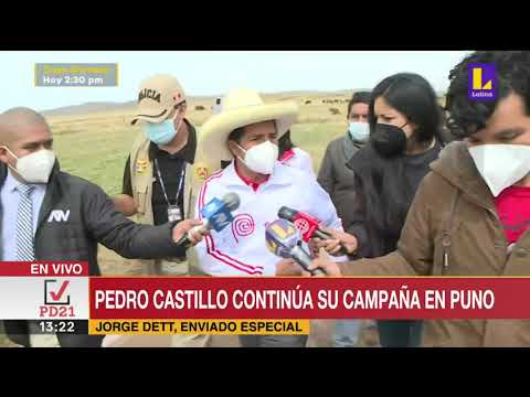 ? Pedro Castillo continúa su campaña en Puno