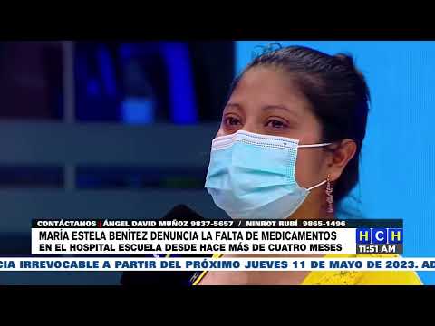 ¡Dolor e impotencia! María Benitéz denuncia falta de medicamentos en los hospitales públicos