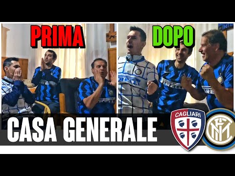 Rischio la pelle a Casa Generale | LIVE REACTION CAGLIARI-INTER 1-3