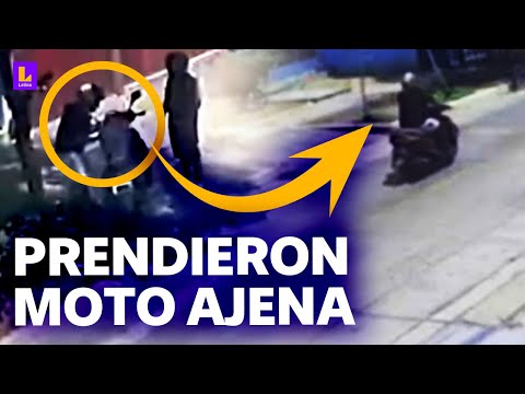 Estaciona moto afuera de su casa y se la roban: Cámaras de La Victoria captaron técnica de ladrones