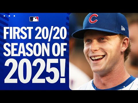 Pete Crow-Armstrong HAMMERS his 20th homer & becomes the 1st player in 2025 to join the 20/20 club!