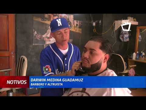 Barbero viral en TikTok por realizar obras altruistas en Tipitapa