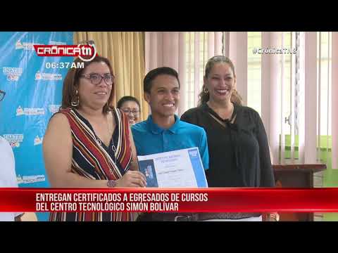 Tecnológico entrega certificados a protagonistas de cursos técnicos – Nicaragua
