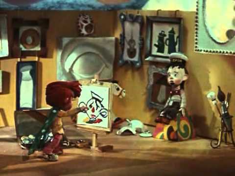 Кадр из мультфильма «Приключения Незнайки и его друзей. Незнайка — художник»